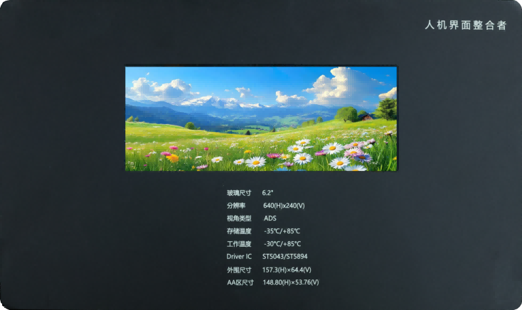 6,2-дюймовый TFT-экран